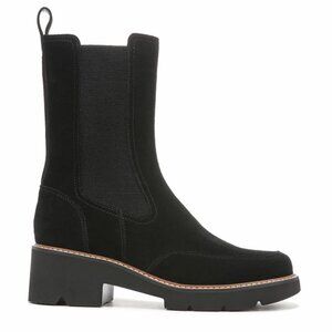 Naturalizer Women's Domino Black Suede Mid Calf Boots 7.5 NEW